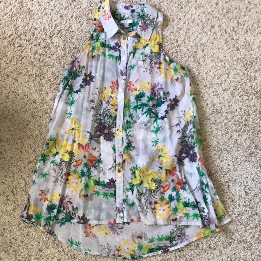 Multicolor Hypericum Tunic Button-Down - image 3